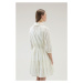 Šaty Woolrich Broderie Anglaise Over Dress Plaster White