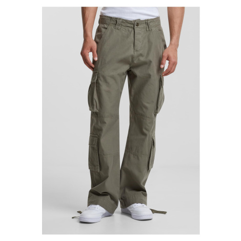 Men's Double Cargo Trousers - Olive