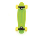 Teddies Skateboard pennyboard 43cm plastové osy zelená žlutá kola