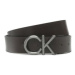 Calvin Klein Pánsky opasok Adj/Rev Ck Metal Bombe Pb 35mm K50K510354 Čierna