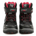American Club HL-31-21 čierno červené detské zimné topánky