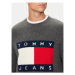 Tommy Jeans Sveter Flag DM0DM19442 Sivá Regular Fit