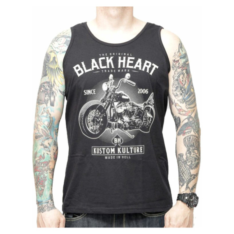 tielko BLACK HEART MOTORCYCLE Čierna