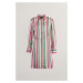 ŠATY GANT STRIPED WAIST SHIRT DRESS DUSTY GREEN