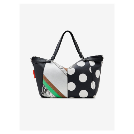 Bielo-čierna dámska vzorovaná kabelka Desigual Tango Libia