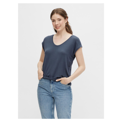 Navy Blue Basic T-Shirt Pieces Billo - Women