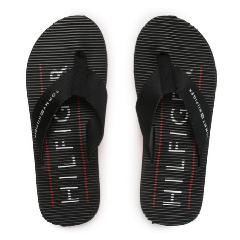 Tommy Hilfiger Žabky Massage Footbed FM0FM04474 Čierna