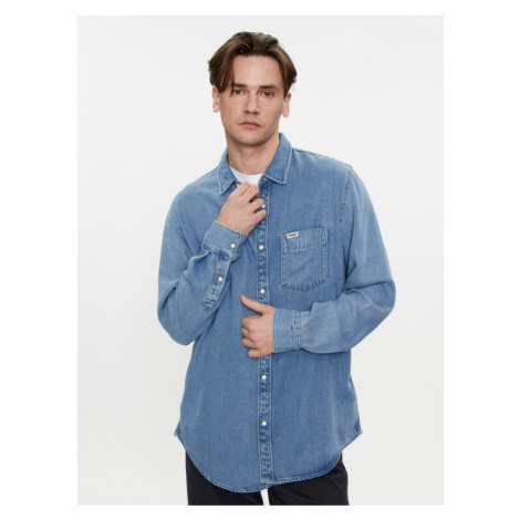 Wrangler džínsová košeľa 112350578 Modrá Regular Fit