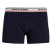 JACK & JONES Boxerky  tmavomodrá / svetlosivá / zmiešané farby / svetloružová / čierna