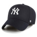 Šiltovka s prímesou vlny 47brand Mlb New York Yankees tmavomodrá farba, s nášivkou, B-MVPSP17WBP