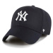 Šiltovka s prímesou vlny 47 brand Mlb New York Yankees tmavomodrá farba, s nášivkou, B-MVPSP17WB