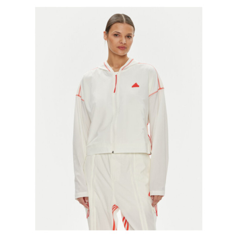 Adidas Vetrovka Dance All-Gender Versatile IS0889 Biela Loose Fit