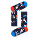 Ponožky Happy Socks Bowling tmavomodrá farba
