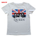 Queen tričko Vintage Union Jack Biela