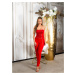 Sexy KouCla "Let s Party" sequin bandeau jumpsuit red