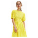 Desigual Každodenné šaty Limon 23SWVW85 Žltá Regular Fit