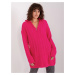 TMAVORUŽOVÝ OVERSIZE ROLÁK SO ZIPSOM BA-SW-0282.13P-FLUO PINK