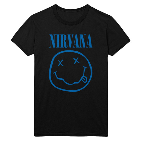 Nirvana tričko Blue Smiley