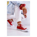 Women's Classic Cross Jeans Sneakers JJ2R4010C red