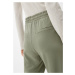 QS Plisované nohavice  pastelovo zelená