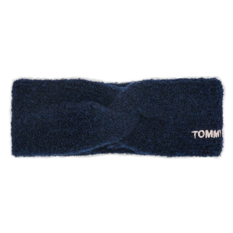 Tommy Hilfiger Textilná čelenka AW0AW14041 Tmavomodrá