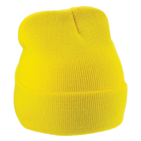 L-Merch Unisex pletená čiapka C700 Yellow