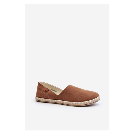 Hnedé dámske espadrilky