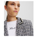 Sako Karl Lagerfeld Embellished Boucle Jacket Black/White/Silver