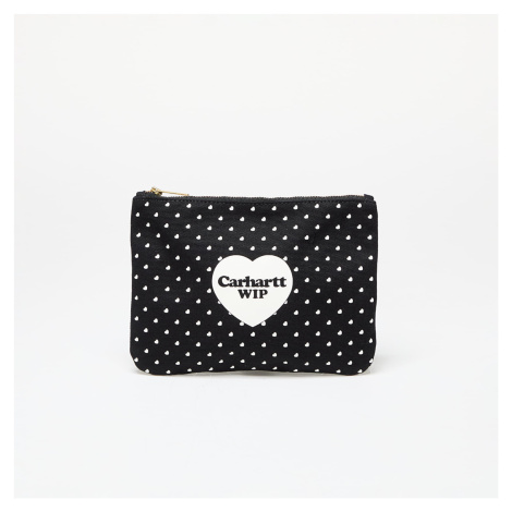 Peňaženka Carhartt WIP Canvas Graphic Zip Wallet Heart Bandana Print/ Black