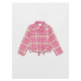 LC Waikiki Long Sleeve Plaid Patterned Baby Girl Shirt