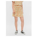 Orange-white patterned skirt Pieces Nya - Women