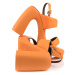 Sandále Karl Lagerfeld Astragon Hi Puffa Strap Sandal Orange Lthr