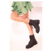 Soho Women's Black Boots & Booties 18356