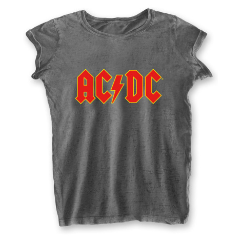 AC/DC tričko Logo Šedá