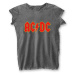 AC/DC tričko Logo Šedá
