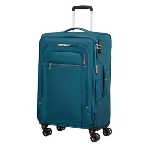 American Tourister Látkový cestovní kufr Crosstrack EXP M 71,5/77 l - modrá