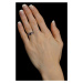 Strieborný prsteň s pravým prírodným Granátom