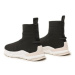 Calvin Klein Sneakersy Knit Sock Boot HW0HW01539 Čierna