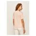 Bavlnené tričko Lacoste ružová farba