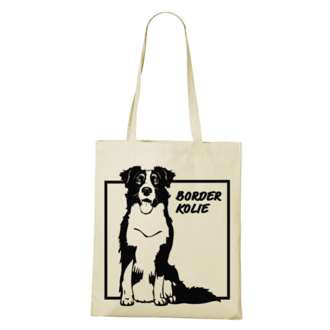 Plátená taška s potlačou Border kólie - skvelý darček pre milovníkov psov