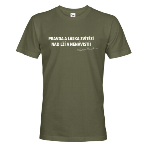 Pánské triko s citátom Václava Havla - retro tričko