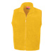 Result Unisex fleecová vesta R037X Yellow