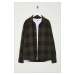 Trendyol Khaki Regular Fit Winter Plaid Lumberjack Shirt