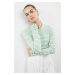 Trendyol Mint Premium Yarn / Special Yarn Striped Knitwear Sweater