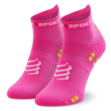 Compressport Ponožky Vysoké Unisex Pro Racing Socks V4.0 Run Low XU00047B_360 Ružová