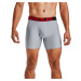 Under Armour Tech 6In 2 Pack Mod Gray Light Heather