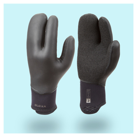 Neoprénové rukavice na surf 5 mm čierne OLAIAN
