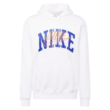 Nike Sportswear Mikina 'CLUB'  modrá / oranžová / biela
