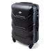 Čierna sada 3 luxusných ľahkých plastových kufrov &quot;Luxury&quot; - veľ. M, L, XL