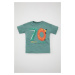 DEFACTO Baby Boy Crew Neck Printed Short Sleeve T-Shirt